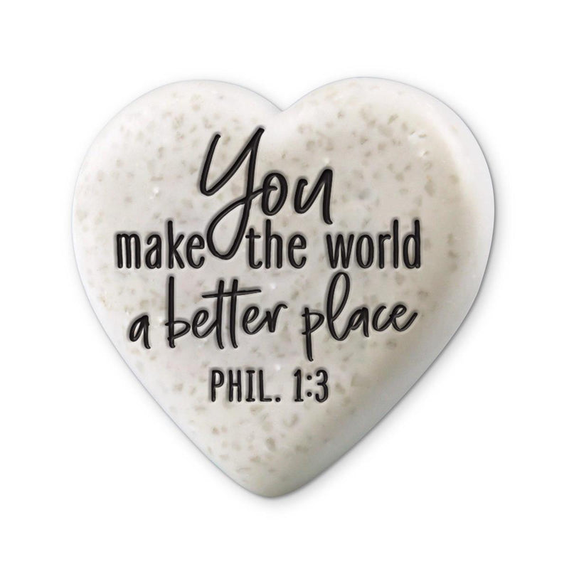 Tabletop Heart Stone A Better Place2.25"