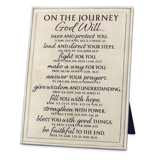 Journey Word Study Tabletop Scripture Plaque, 8″