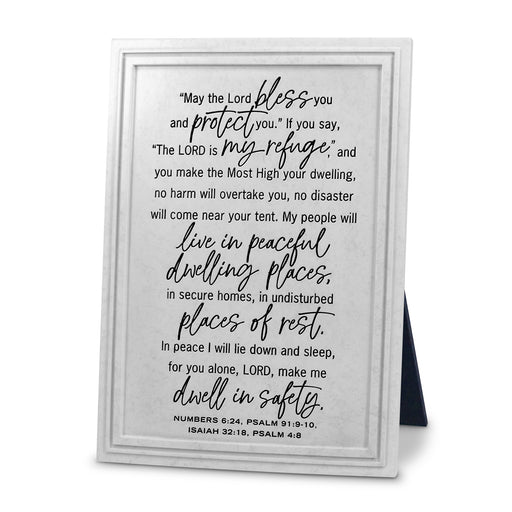 God Bless Our Home White Resin Plaque