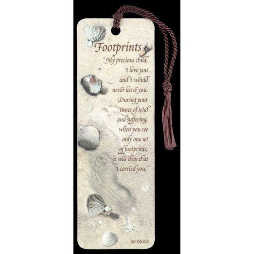 Footprints Tassel Bookmark
