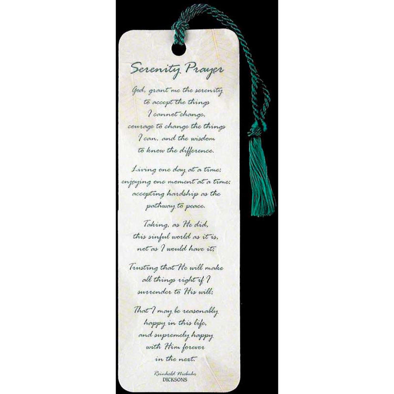 Serenity Prayer Tassel Bookmark