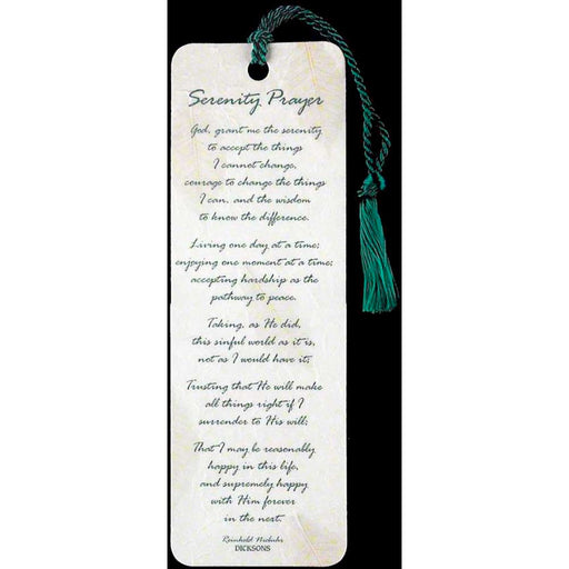 Serenity Prayer Tassel Bookmark