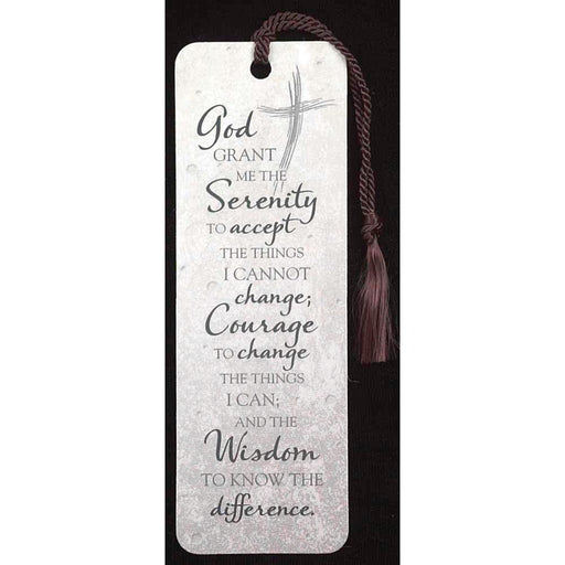 Serenity Prayer Cross Design Tassel Bookmark