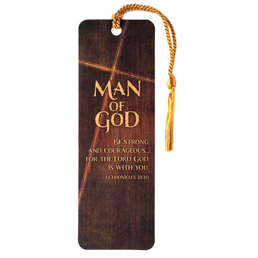 Man of God: Be Strong and Courageous Tassel Bookmark
