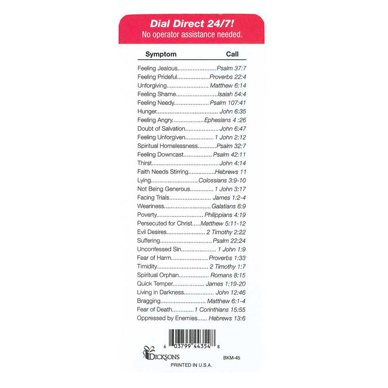 In Case of Emergency Bible Reference Bookcard