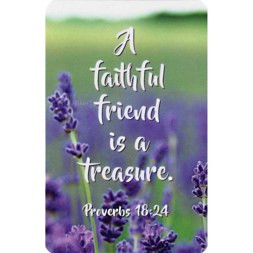 A Faithful Friend Proverbs 18:24 Pocket Card