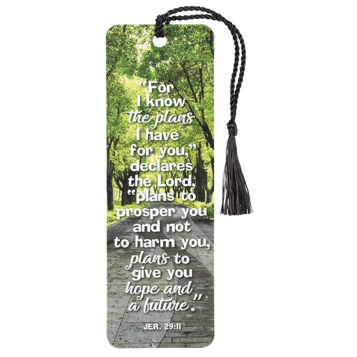 For I Know the Plans Jeremiah 29:11 Tassel Bookmark