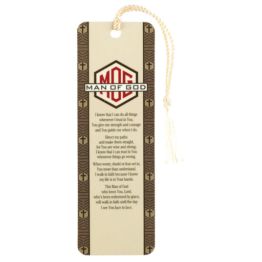 Man of God Prayer Tassel Bookmark