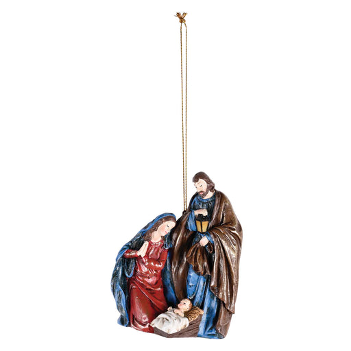 Traditional Holy Family Ornament, 4 1/4″