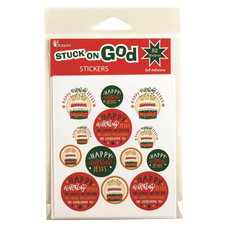 Happy Birthday Jesus Stickers — Dicksons product photo