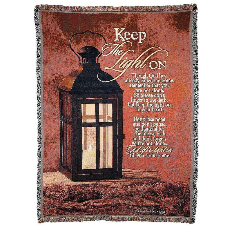 Keep the Light On Afghan Throw — Dicksons product photo