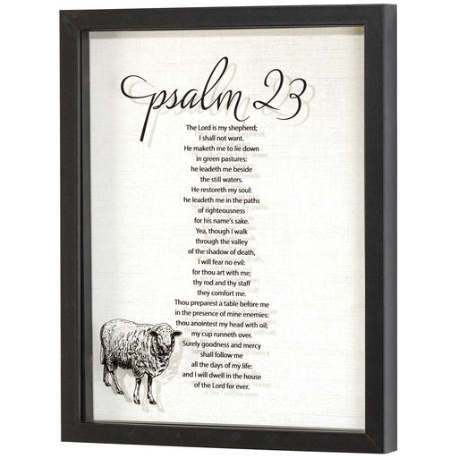 The Lord Is My Shepherd Psalm 23 Shadow Box Art