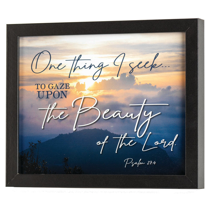 One Thing I Seek Psalm 27:4 Framed Art
