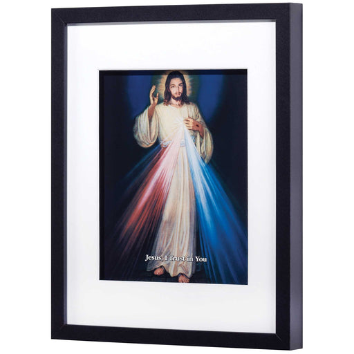 Divine Mercy Jesus Framed Shadow Box Art