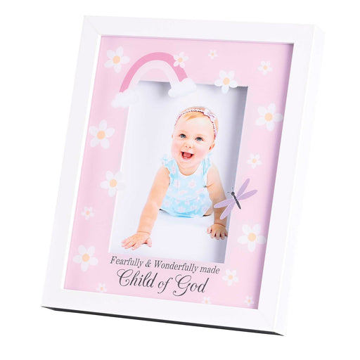Child of God Baby Photo Frame, Pink, for 5 × 7 Photo