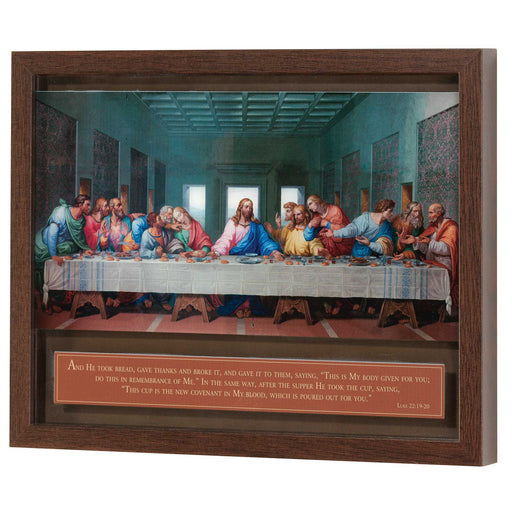The Last Supper Luke 22:19–20 Framed Shadow Box