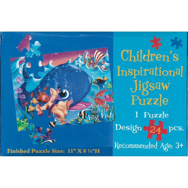Jonah and the Big Fish Jigsaw Puzzle, 24 Pieces