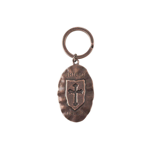 Shield of Faith Armor of God Copper-Finish Keyring