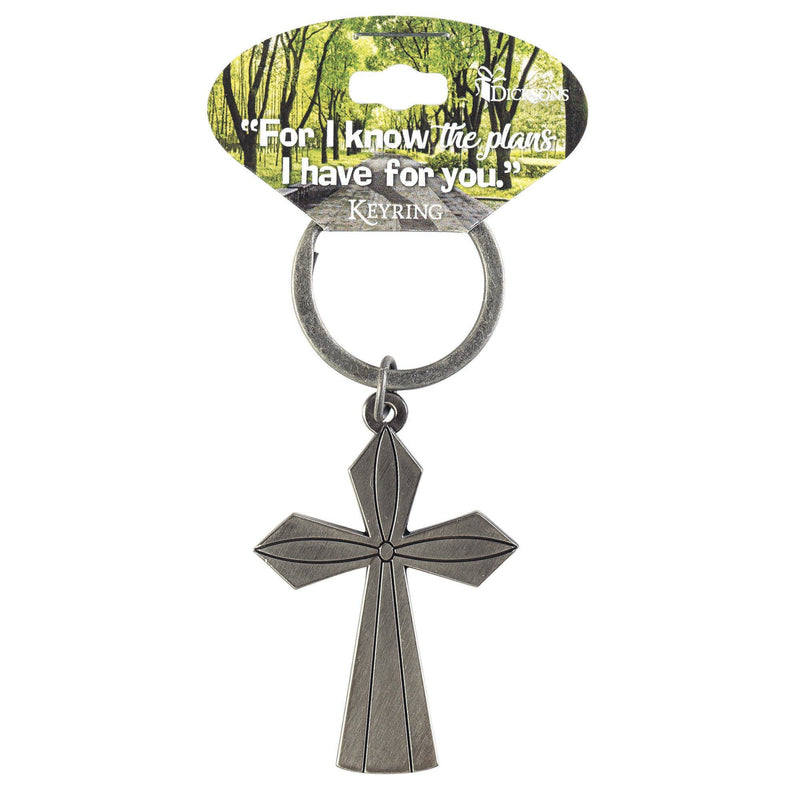 Cross Keyring with Jeremiah 29:11 Gift Card