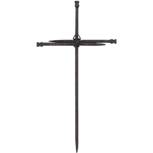 Three-Nail Metal Wall Cross, 12 1/2″
