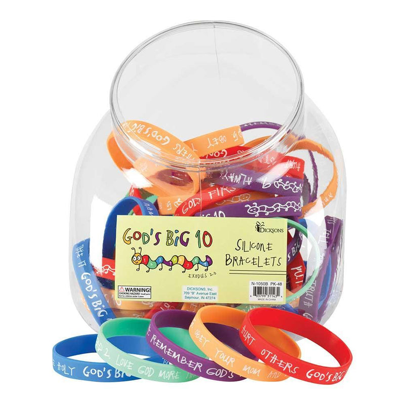 God's Big 10 Rubber Bracelet — Dicksons product photo