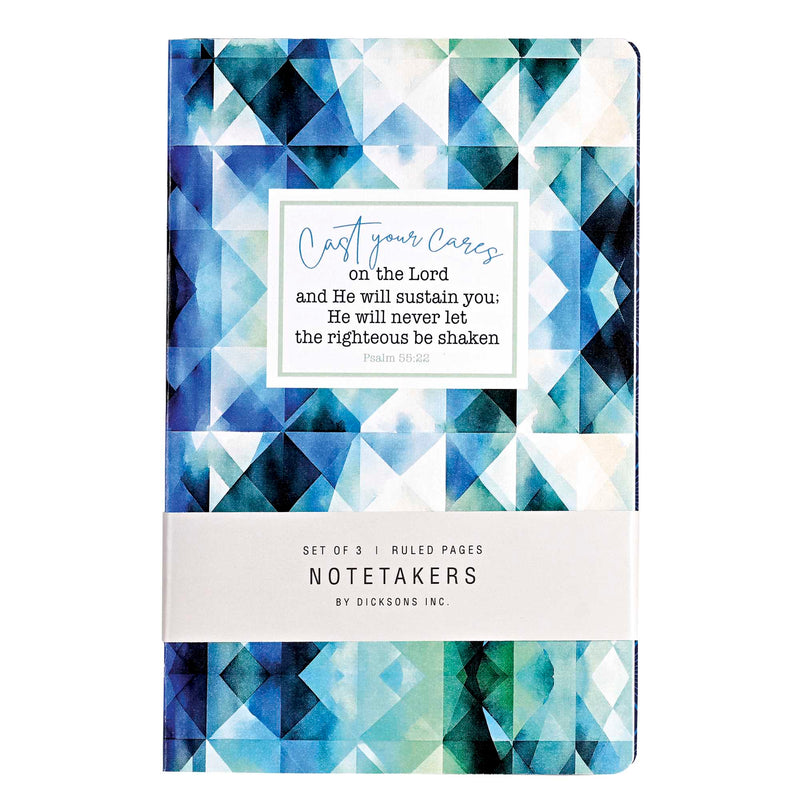 Cast Your Cares on the Lord Notebook Set, 3 Books