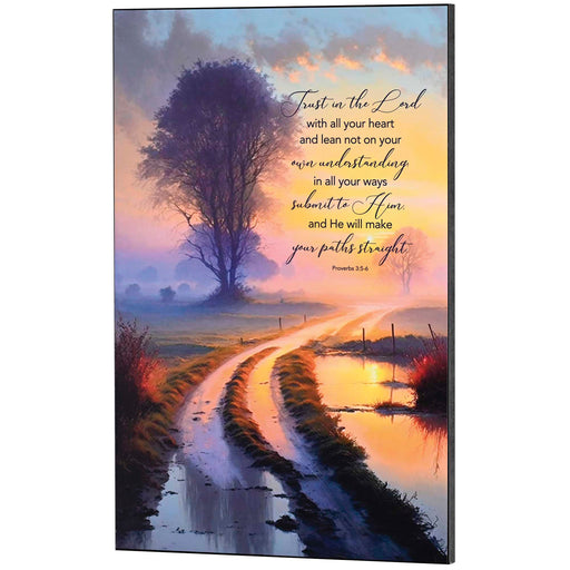 Trust in the Lord Proverbs 3:5–6 Wall Plaque