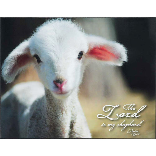 The Lord Is My Shepherd Lamb Wall Plaque