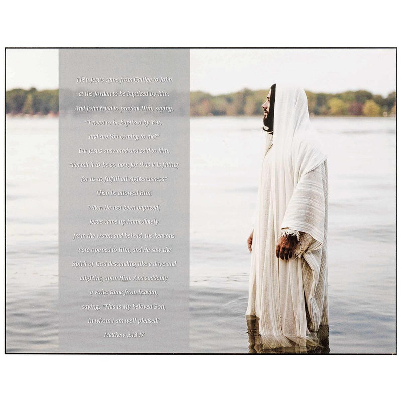 Baptism of Jesus Plaque, 14 x 11 Inches — Dicksons product photo