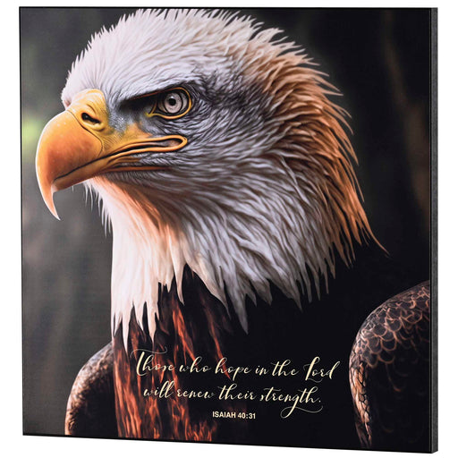 Those Who Hope in the Lord Eagle Wall Plaque