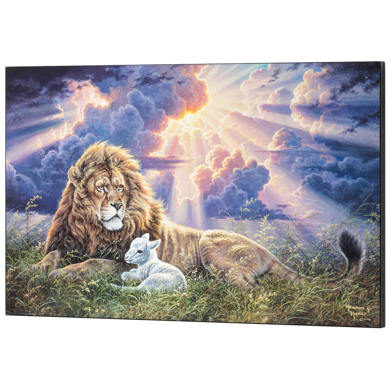Lion and Lamb Peace Wall Plaque