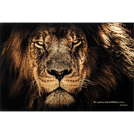The Righteous Are Bold as a Lion Wall Plaque