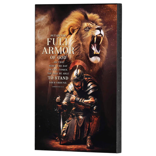 Full Armor of God Kneeling Soldier Wall Plaque
