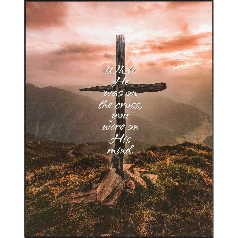 While He Was on the Cross Wall Plaque
