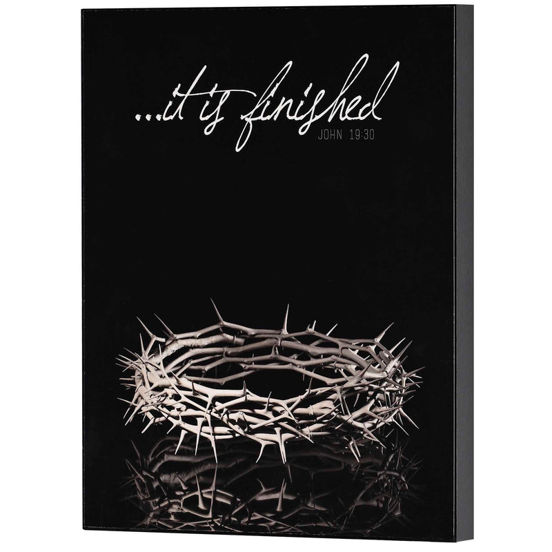 It Is Finished Crown of Thorns Wall Plaque