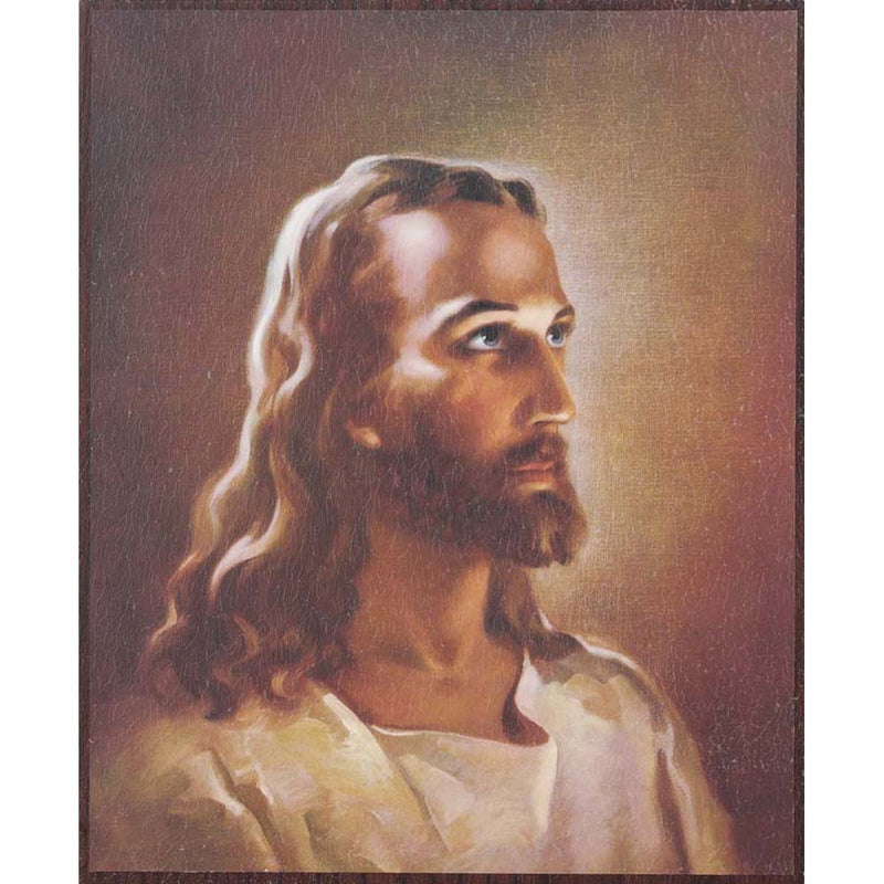 Warner Sallman Head of Christ with Foiled Edges Wall Plaque