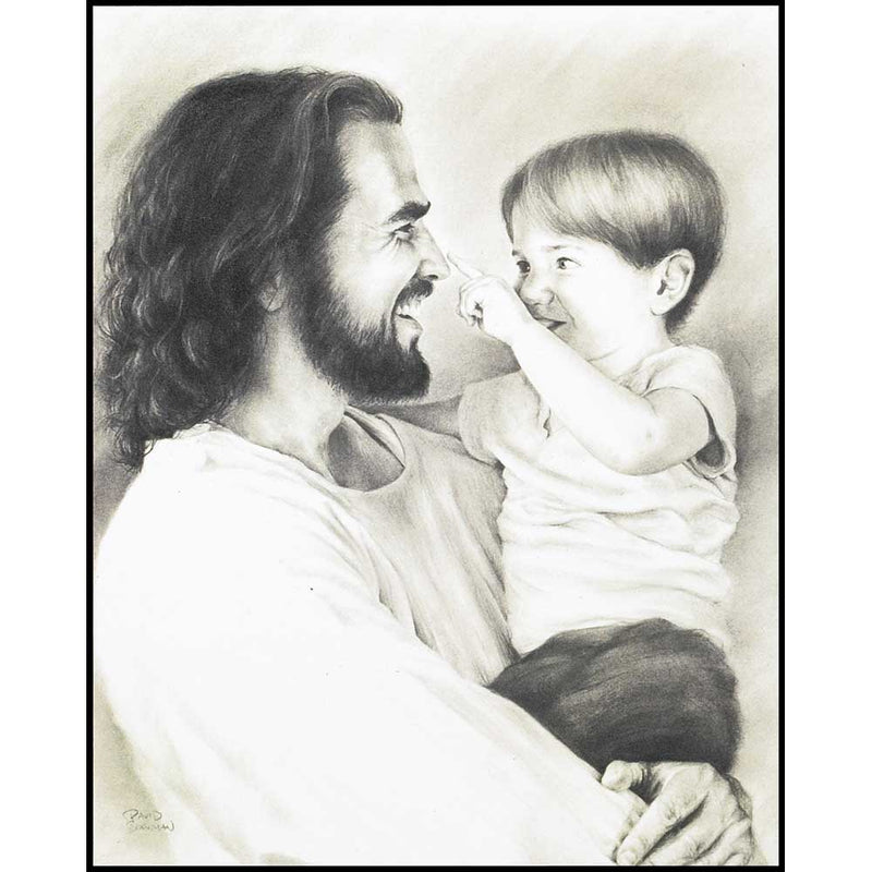 Innocence: Jesus and a Boy by David Bowman Wall Plaque