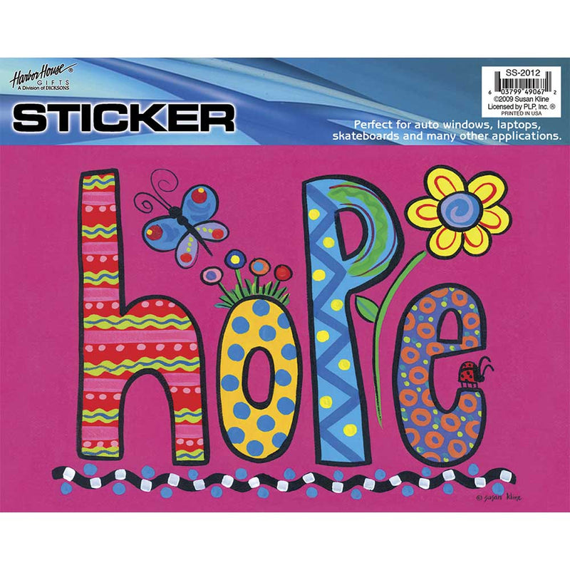 Hope Mylar Window Sticker