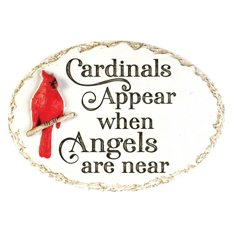 Cardinals Appear Decorative Resin Memorial Plaque