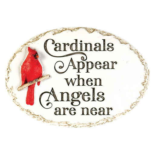 Cardinals Appear Decorative Resin Memorial Plaque