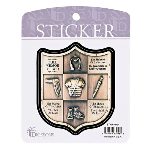 Armor of God Shield Symbols Sticker