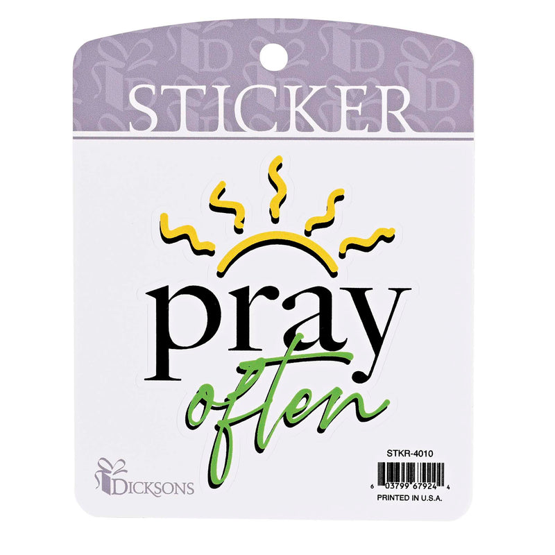 Pray Often Sun Sticker