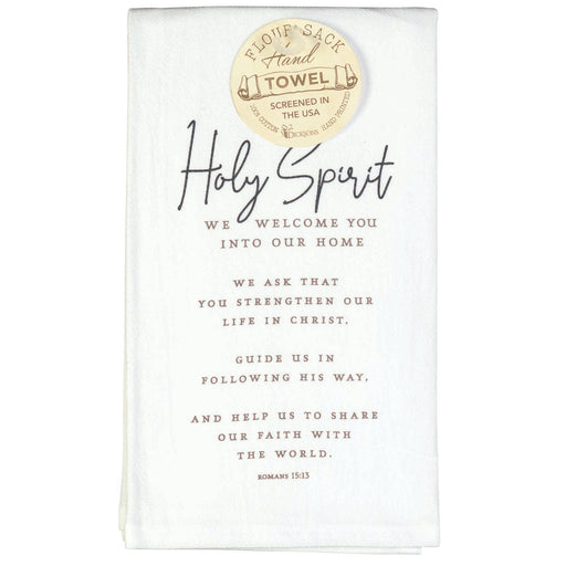 Holy Spirit Welcome Cotton Flour Sack Kitchen Towel