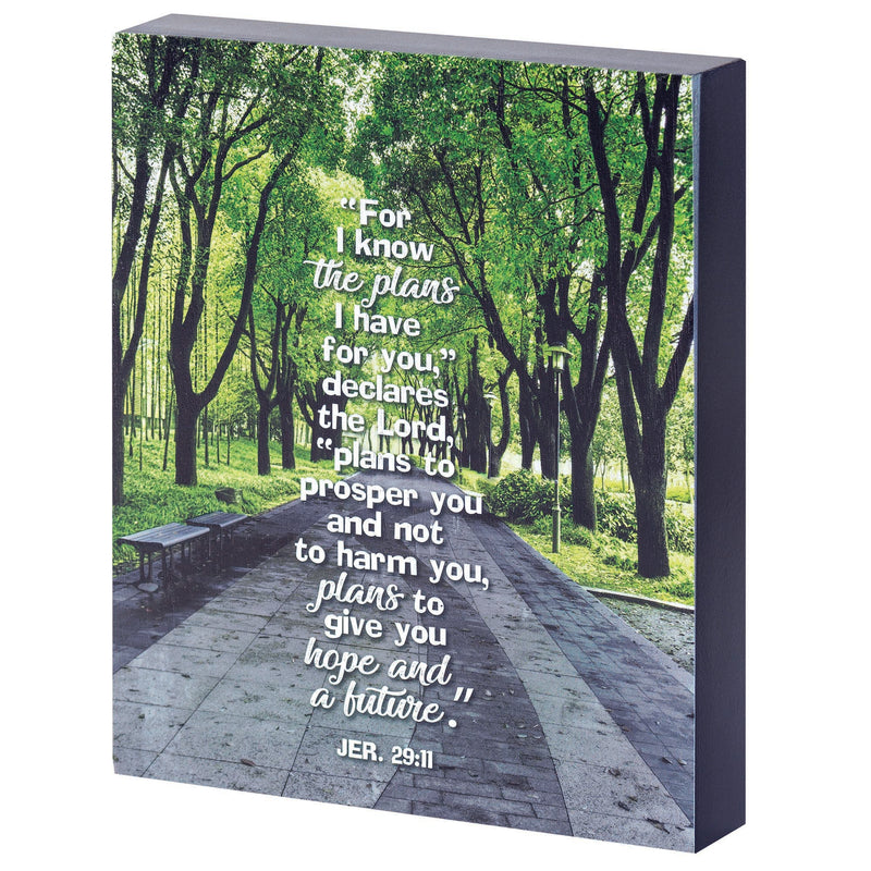 Jeremiah 29:11 Tree Path Tabletop or Wall Plaque