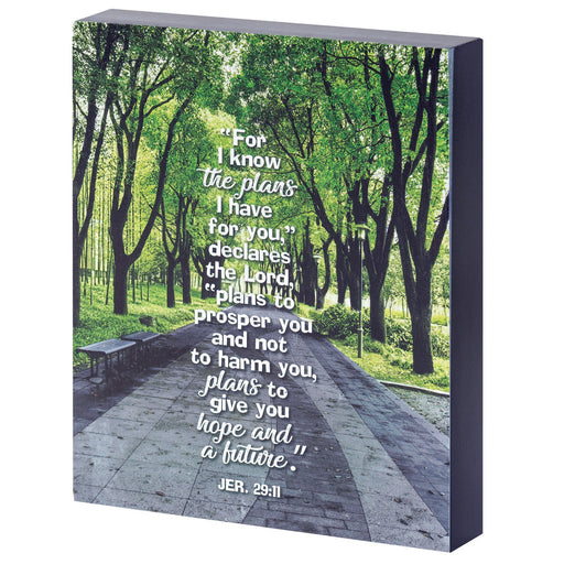 Jeremiah 29:11 Tree Path Tabletop or Wall Plaque