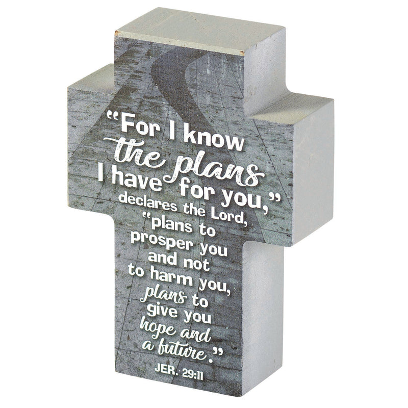 Jeremiah 29:11 Hope and Future Tabletop Cross
