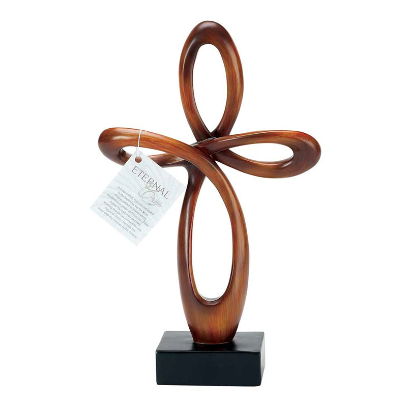 Eternal Loop Resin Tabletop Cross, 12 Inches