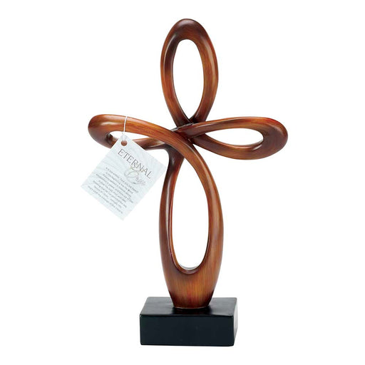 Eternal Loop Resin Tabletop Cross, 12 Inches