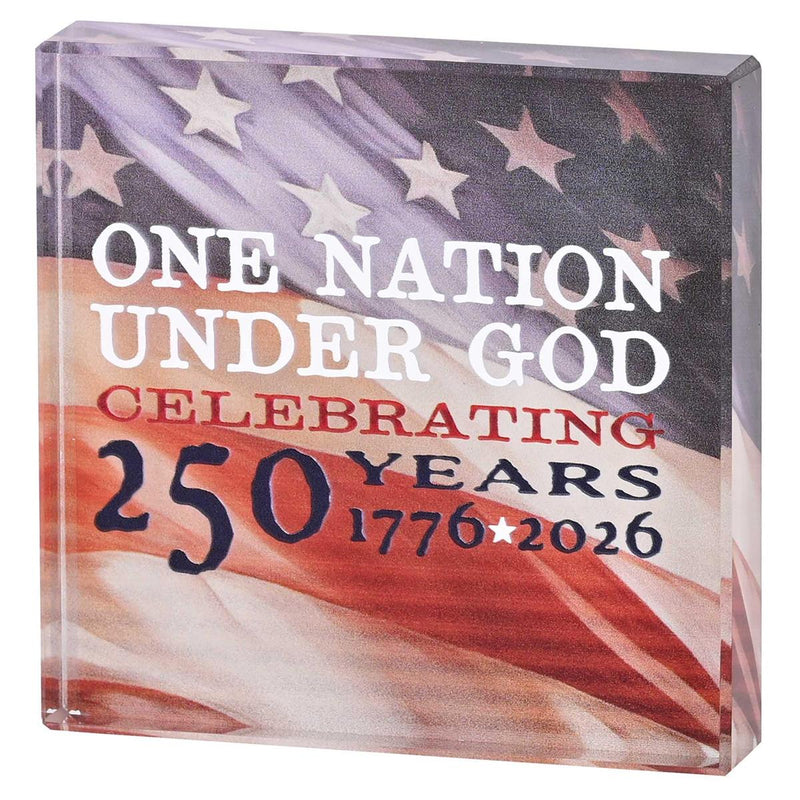 250 Years One Nation Glass Plaque — Dicksons product photo