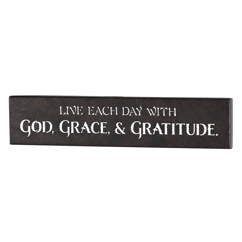 God Grace and Gratitude Metal Wall Hanging